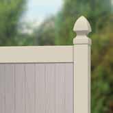 Three cap choices allow you to customize your fence.