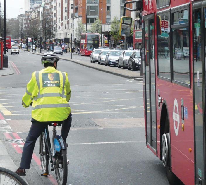 Cycling next to Transport for London bus fixed with new technology Source: Ealing Council, 2015 Despite all the features, the Council also negotiated the system to be available at a competitive price.