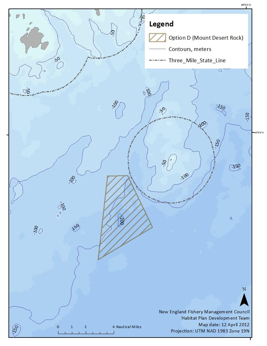 Potential discrete coral zones