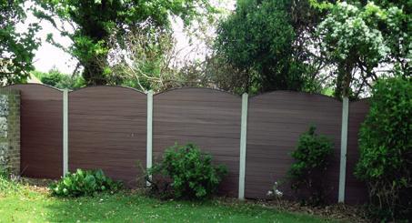 Use with existing posts Simply remove the old wooden panels from the concrete posts and then slot the composite fencing gravel boards in place.