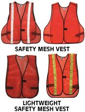 Bright, highly visible garments Retroreflective for nighttime work Worker