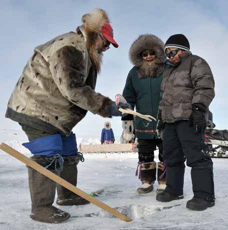It is helpful to talk to hunters or travelers who have been out on the ice recently, as