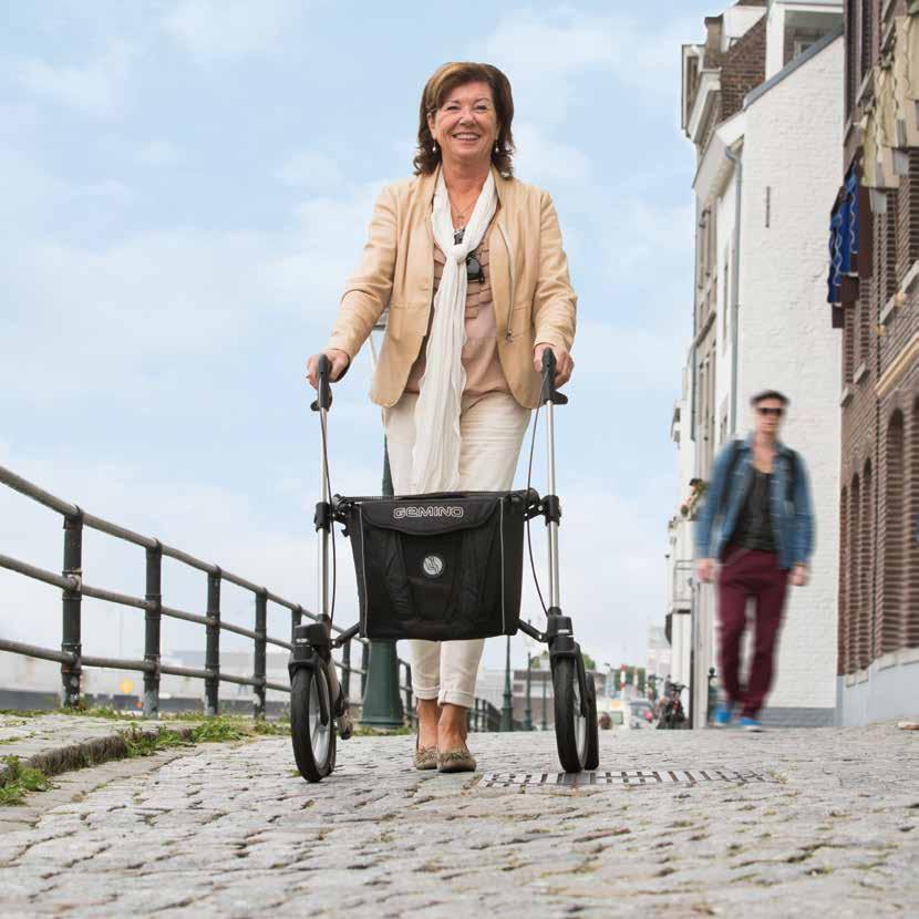 20 21 Lightweight design rollator. Great functionality at an attractive price Handicare s 100% rollator. Award-winning design combining high indoor maneuverability with outdoor performance.