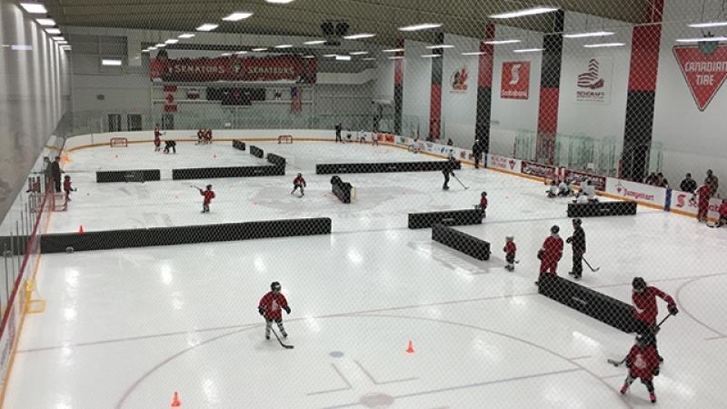 IIHF Teaching Stations and Small Area Practices For practicing it means that more athletes are on the ice, but the group sizes are smaller.