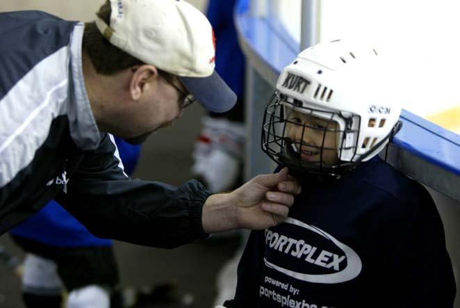 Coaches The Four Pillars of a Solid Trained parent volunteers in Hockey Canada Initiation Program.