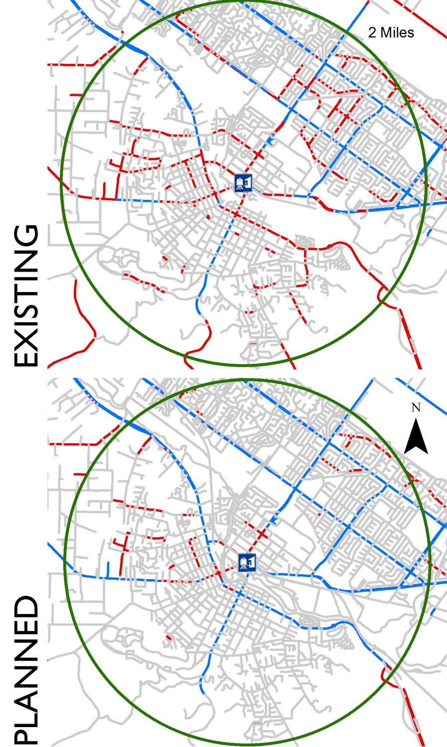 Bike Network Analysis the stress of a route is determined by its most stressful link,