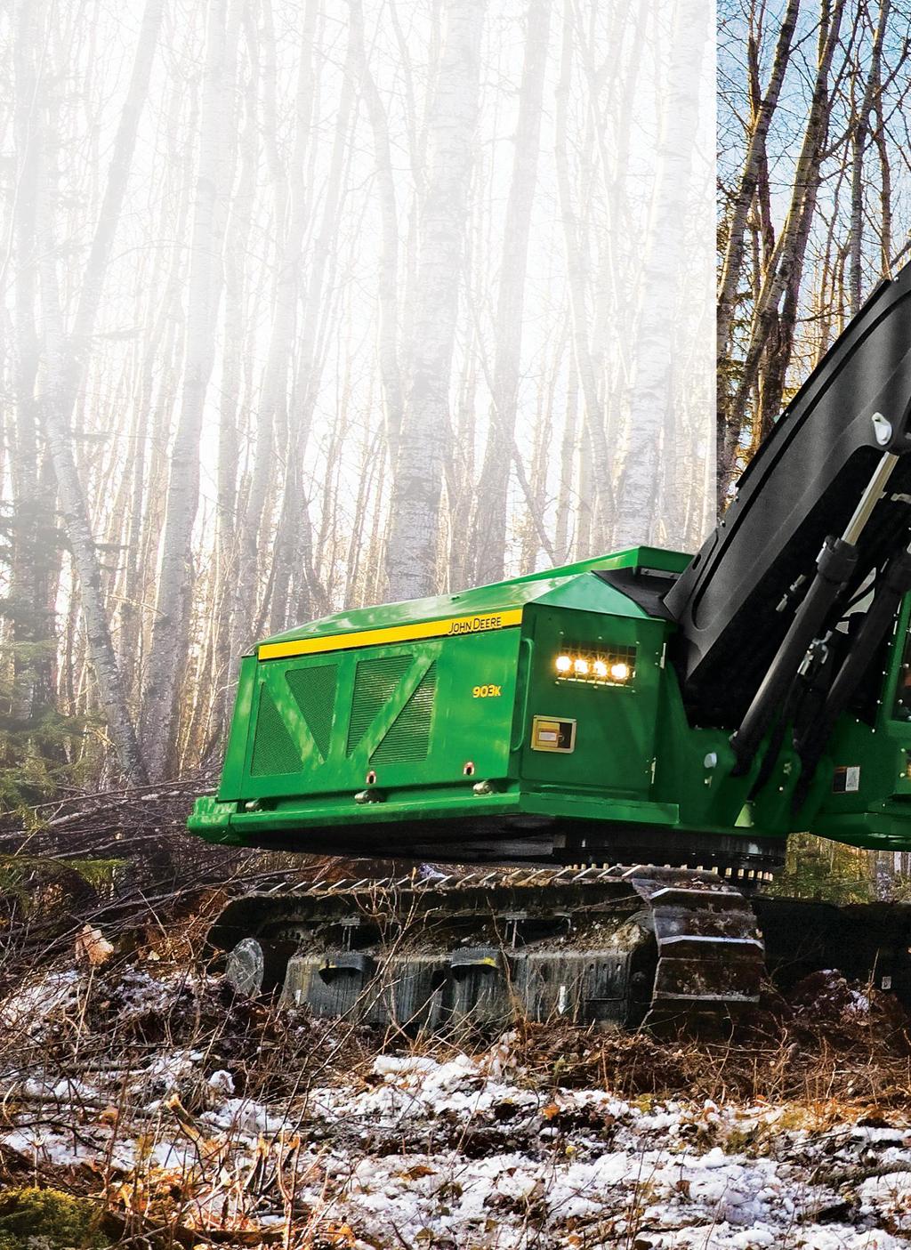 Tough bunch of fellers. Loggers demand maximum productivity and uptime out of their equipment, shift after shift. And John Deere 700J-Series and 900K-Series Tracked Feller Bunchers deliver, big time.