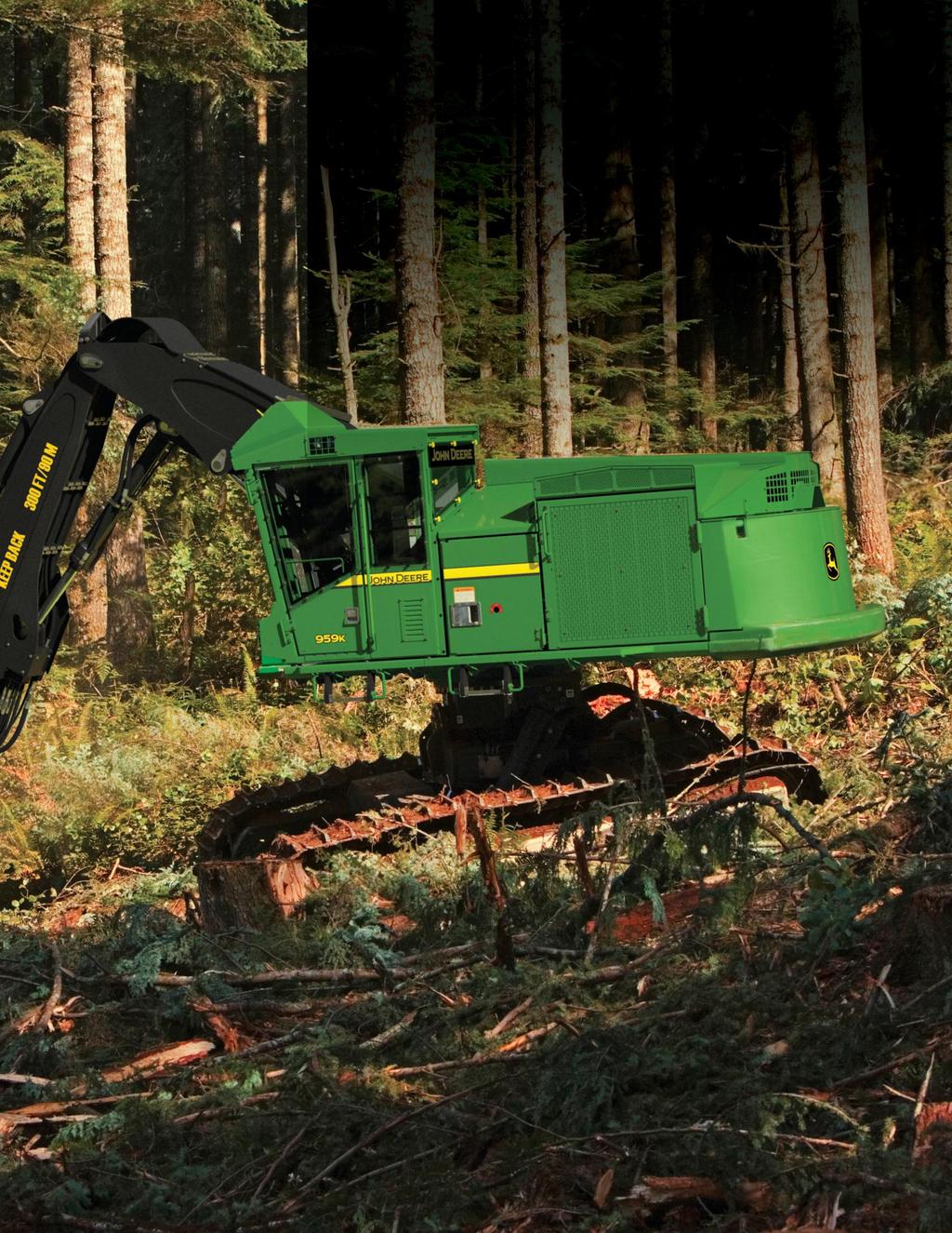 New boom is more robust, with thicker plates and larger pins and bushings. So you can run harder and longer without interruption. Cutting swath-increased 30 percent, from three to four m (10 to 13 ft.