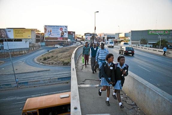 in Alexandra Cycle lanes in Sandton: Maude, West