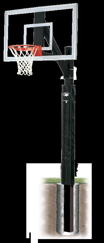 Protecting Direct Goal Mounting Textured Black Powder Coated Pole Finish FREE Fitted Pole Padding Approx.