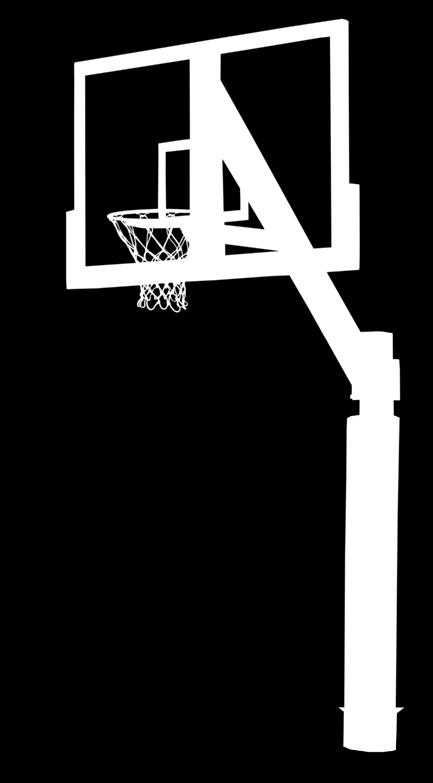 At 42" x 72", the backboard has twice the surface area of most residential basketball systems.