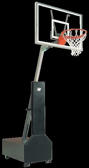 times roll! Now there s a portable basketball system on 4" wheels with Bison s premium features. This sturdy portable easily rolls and folds to 78" maximum height for storage.