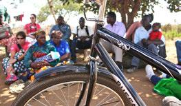 Distribute bicycles to students MICROFINANCE Ride WBR bikes to meet micro-enterprise clients /