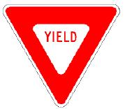 8 Yield Signs On a minor road at the entrance to an intersection Need to assign right-of-way to the major road, but a stop is not necessary Safe