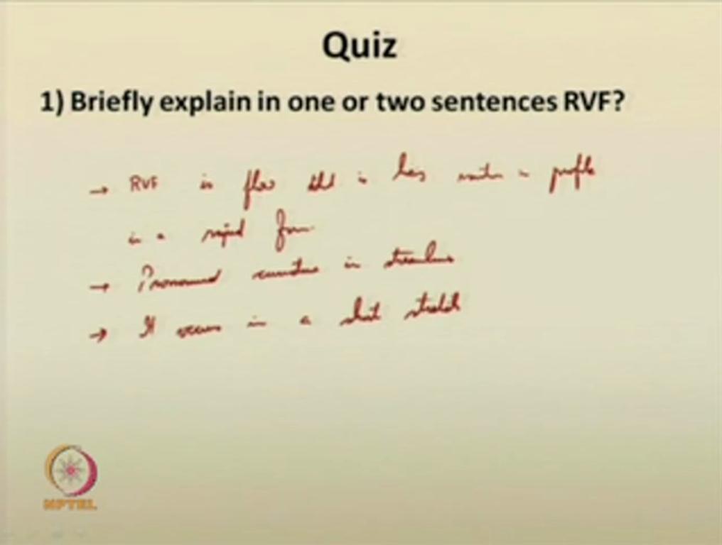 (Refer Slide Time: 49:46) So the solutions for today s quiz; the first question we asked is briefly explain in one or two