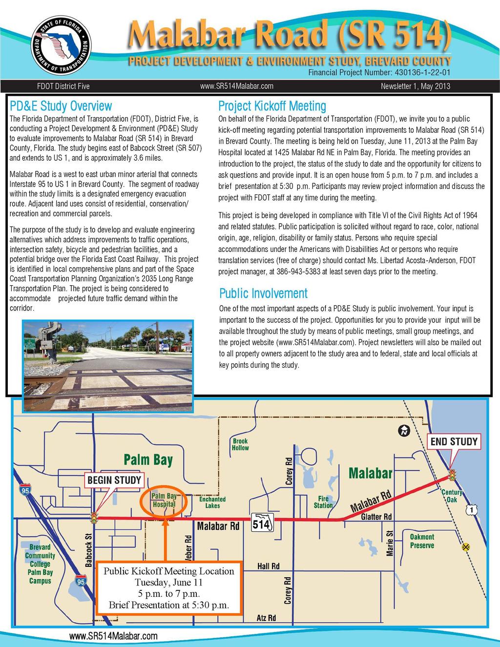 Figure 2 Newsletter #1 for the