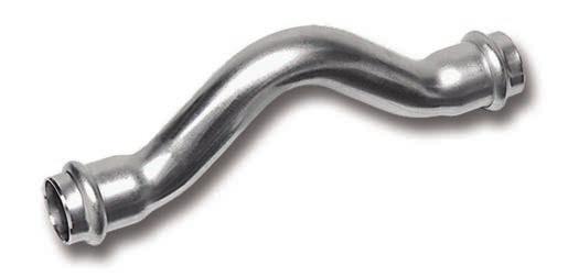KemPress Stainless Bend 15 Plain Ends Standard Industry Gas Dimension d1