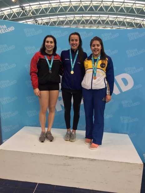 Oliver Dingley and with her first Shamrock outing for Clare Cryan, they were both crowned Champions, winning GOLD in the Open Men and Women 1m and 3m events respectively.