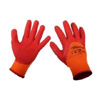 hand to reduce perspiration RECOMMENDED FOR THESE LINES OF WORK: Construction / Masonry, fabric Construction / Public works Construction / Exterior work DESCRIPTION: Poly cotton orange and red latex