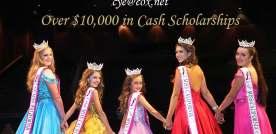 Teen Miss California $300 Cash Scholarship Pre-Teen Miss California $200 Cash Scholarship Jr.