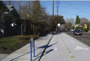 Connections along Major Streets: Since bicycle boulevards utilize local streets, they do not always follow a perfectly linear path, especially in the suburban
