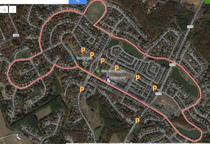 Parking and Course Map: Street parking is available within the Lake Park neighborhood except for on the 5k course.