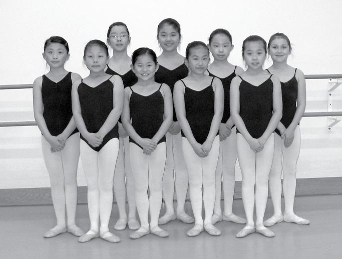Zhang, Emma Lee Front row (L-R): Mary Wang, Charis Lai, Chloe Leung,
