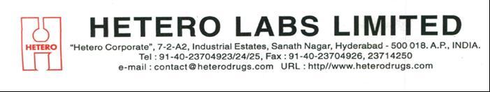 SAFETY DATA SHEET Section 1: Identification Section 1, Identification Material Donepezil hydrochloride Tablets, USP 5 mg and 10 mg Manufacturer Hetero Labs Limited Unit V, APIIC Formulation SEZ,