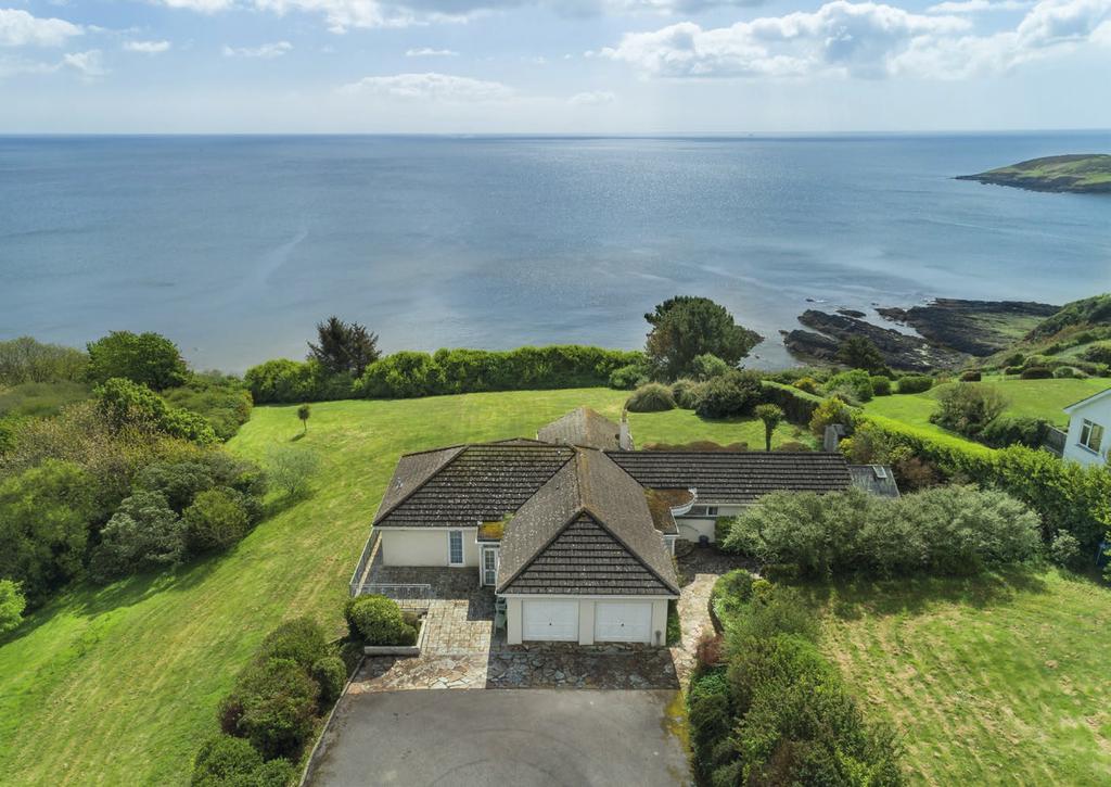 DREEMSKERRY TRELAWNEY CLOSE, MAENPORTH, FALMOUTH, CORNWALL, TR11 5HS Prime clifftop position overlooking Falmouth Bay, close to Maenporth Beach Spectacular clifftop position Spacious seaside
