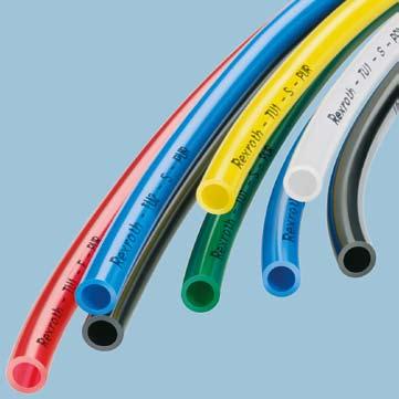 antistatic. They are matched to Rexroth s line of fittings and come in many different colors.