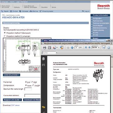 You can reach the configurator tool via the online catalog and the catalog pages for the product in question.