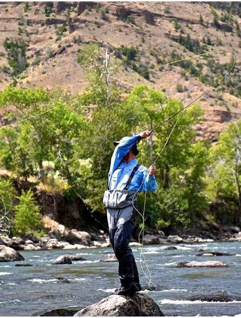 Live Water Nearby Live Water Flying H Ranch offers year-round, world-class fly fishing on two miles of the South Fork of the Shoshone River, one of the most underfished rivers in the Yellowstone area.