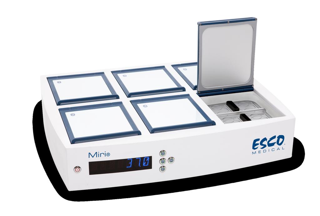 3 Miri Multi-room Incubator for IVF A ground-breaking design for IVF Designed for the fertility laboratory, the new Esco Miri delivers features that not only make sense, but deliver top