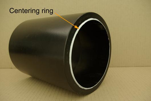 a centering ring faces toward the cover plate. The centering ring (Fig. 3) of the receiver tube is used to center the receiver tube on the trailing arm receptacle.