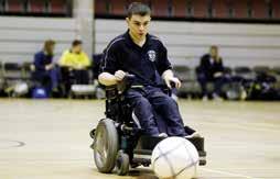 Coaching Wheelchair Football Wheelchair football is an adapted version of the sport played with larger footballs, and this course is designed to give coaches ideas for coaching wheelchair football