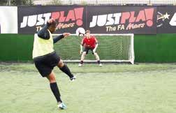 Just Play Mars Just Play is a national programme launched by The FA with the aim of increasing adult (16+) participation by 25,000 players playing at least once a week by July 2017.