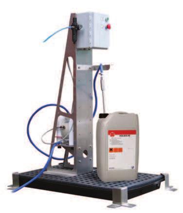 Decant Station A pneumatic decant unit that is designed to provide a repeatable and safe means of transferring a wide range of chemical products.