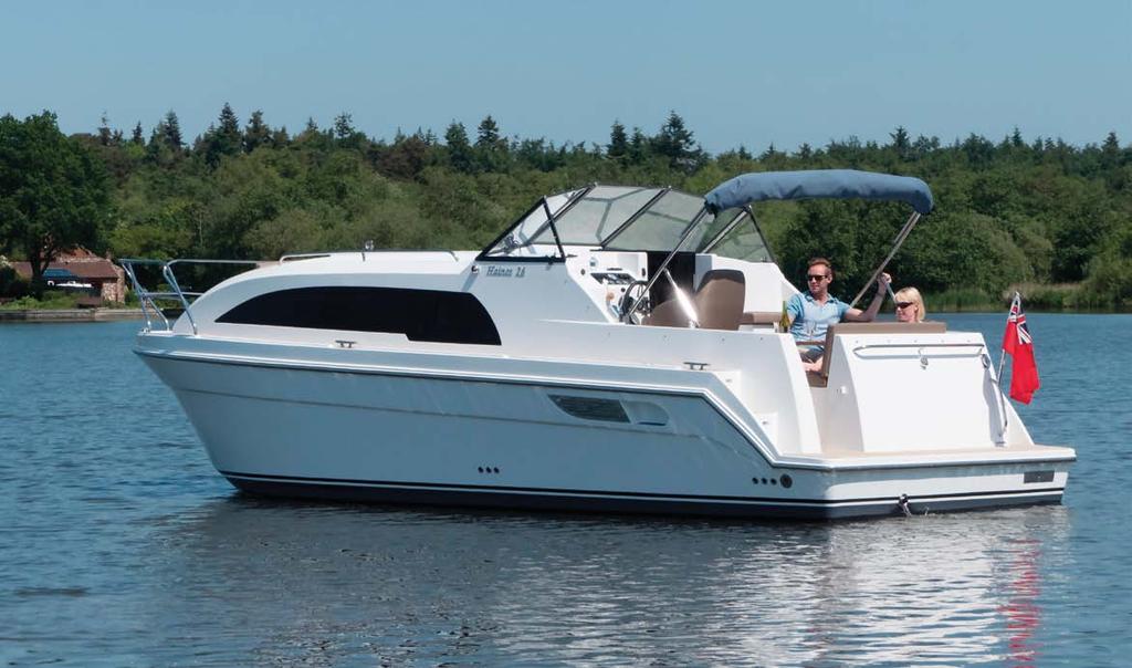 Haines 26 HAINES 26 The Haines 26 delivers an easy to use motor cruiser packed full of cleverly thought-out features all designed to make your boating experience safe, effortless and enjoyable.