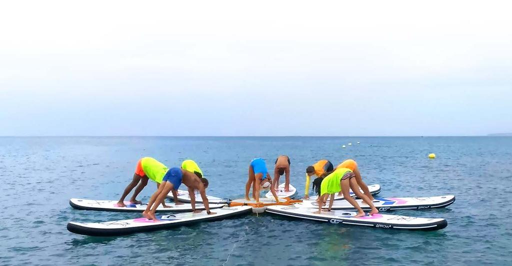 YOGA STAR YOGA STAR is the floating platform for Paddle Surf boards to