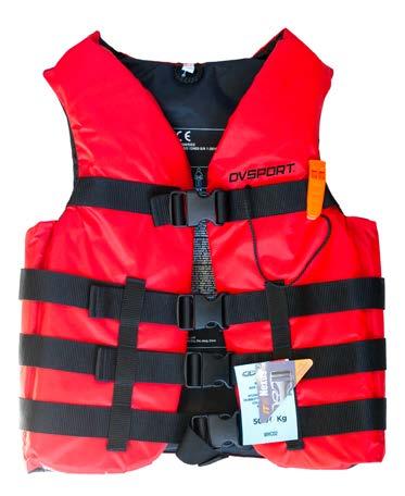 LIFE JACKETS ADULT LIFE JACKET Vest flotation aid. 3 Closing click and safety whistle.