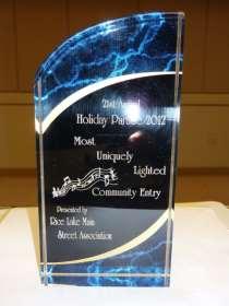The Sno-Birds again participated in the 21 st annual Rice Lake Holiday Parade and won the Most