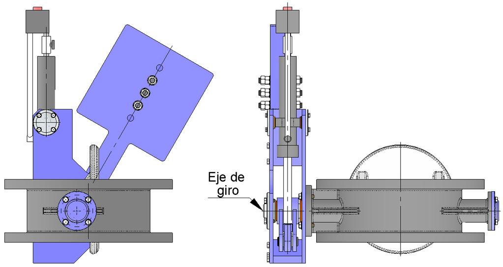 The turn shaft should be in horizontal position for optimal distribution of weights and correct operation.