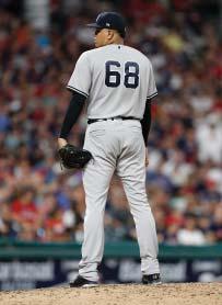 BETANCES STILL STREAKING On Sunday against the Toronto Blue Jays, relief pitcher Dellin Betances of the New York Yankees tallied a strikeout in his 41 st consecutive appearance dating back to May 29