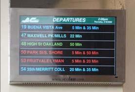 BART TO BUS REAL-TIME ARRIVAL INFORMATION Transit Project LOW - MEDIUM NEED Need for more information supporting BART to bus transfers Requests for real-time bus arrival information for routes