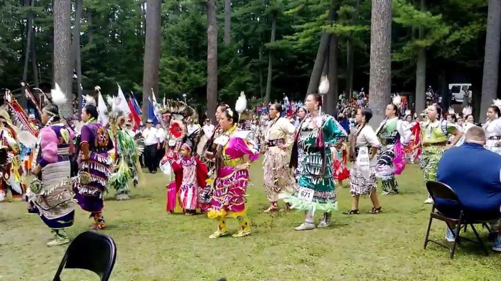 The Menominee continue to celebrate their culture through powwows.