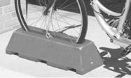 no means to secure Safety & detectability: can detectable, may post tripping hazard Usability: except for front wheel, does not support