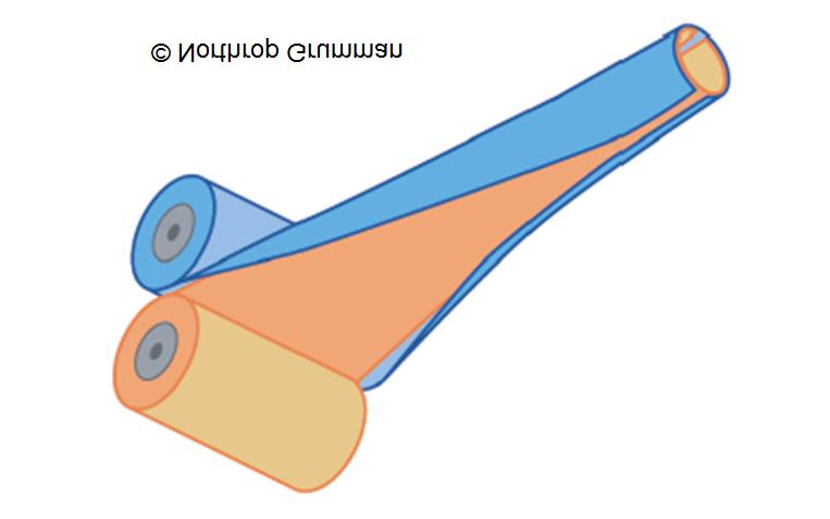 Figure 4. Bi-STEM mechanism Figure 5. Overview of SRA Bi-STEM boom, hand and wrist joints (2 DOF). The Bi- STEM (Storable Tubular Extensible Member) consists of dual reeled strips.