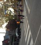 Busiest intersection we visited, automatic pedestrian signal, painted crosswalk. Photo 4A.