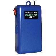 This PENN- PLAX Model B11 costs less than $20. It used two D batteries and can supply air for about 72 hours. It plugs into a 110 volt line strictly to tell when it is off!