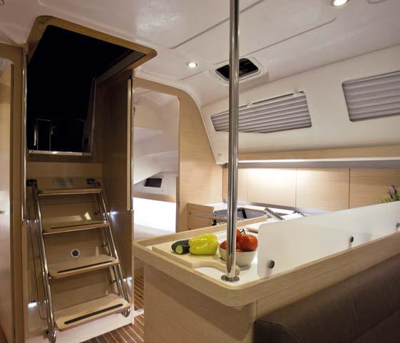 With her contemporary design the interior offers quality and comfort superior to her class.